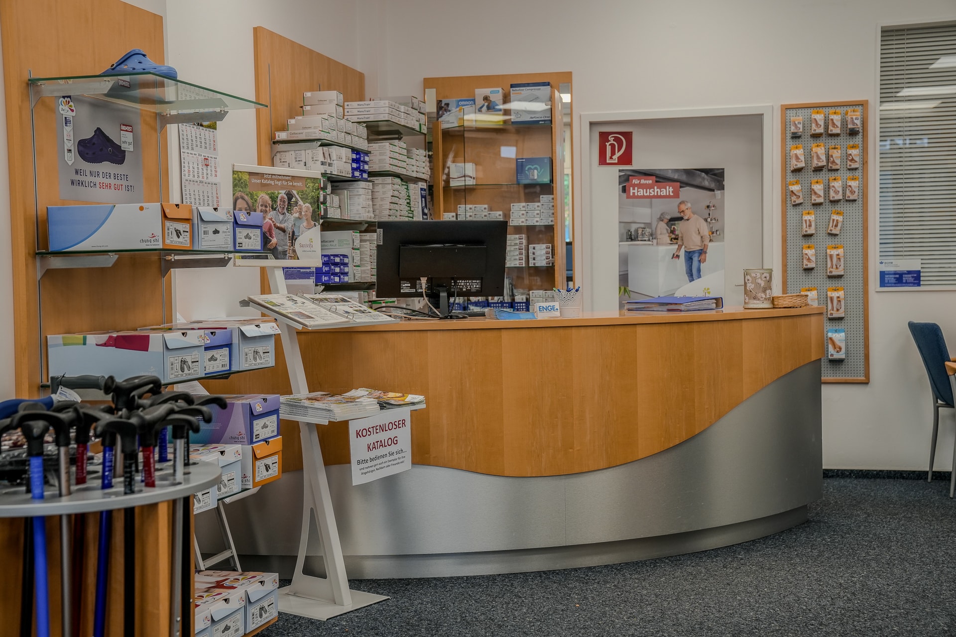 Sanitätshaus Enge Salzgitter-Bad Ausstellungsraum