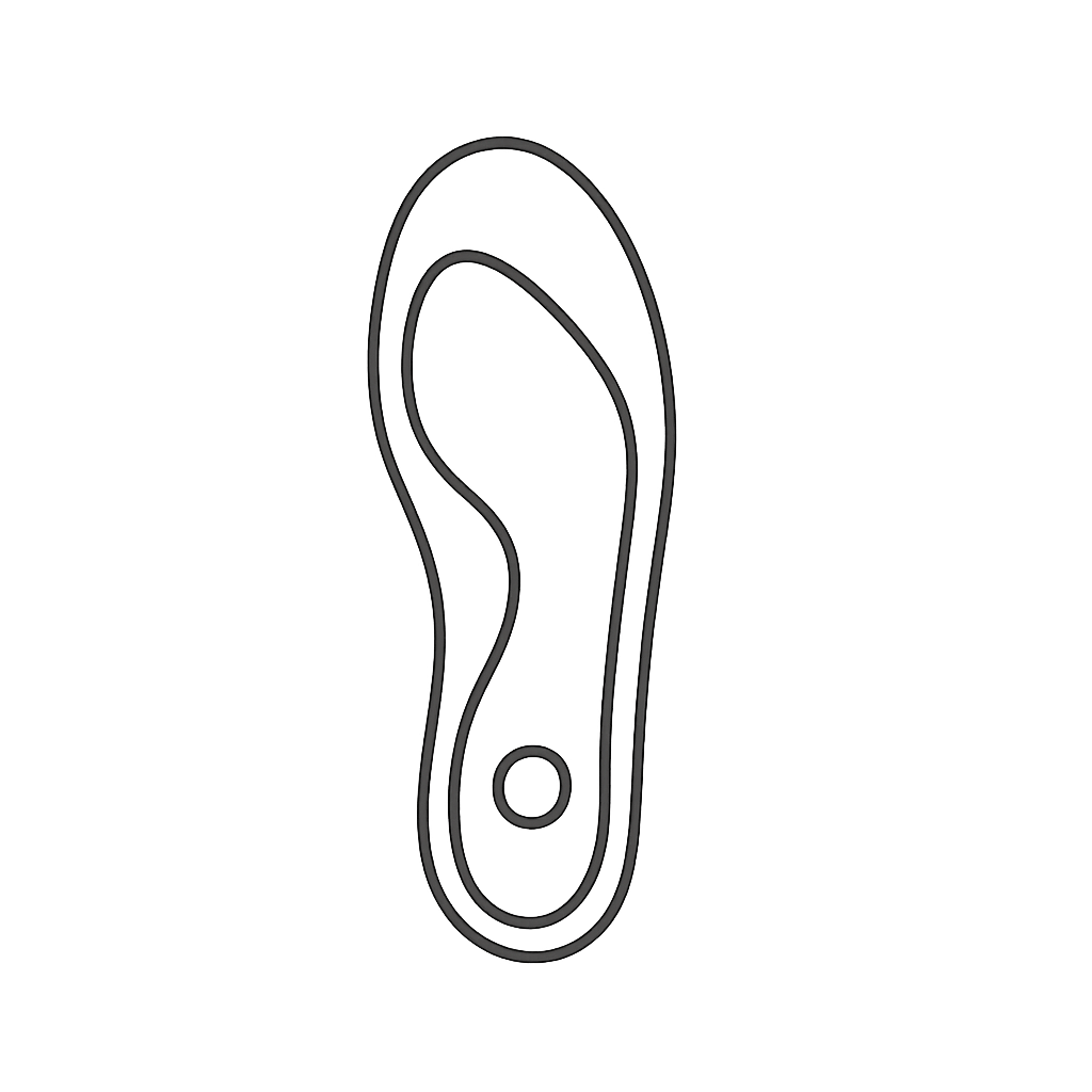 Zeichnung / Piktogramm Orthopädische Einlagen Zeichnung / Piktogramm Orthopädische Einlagen